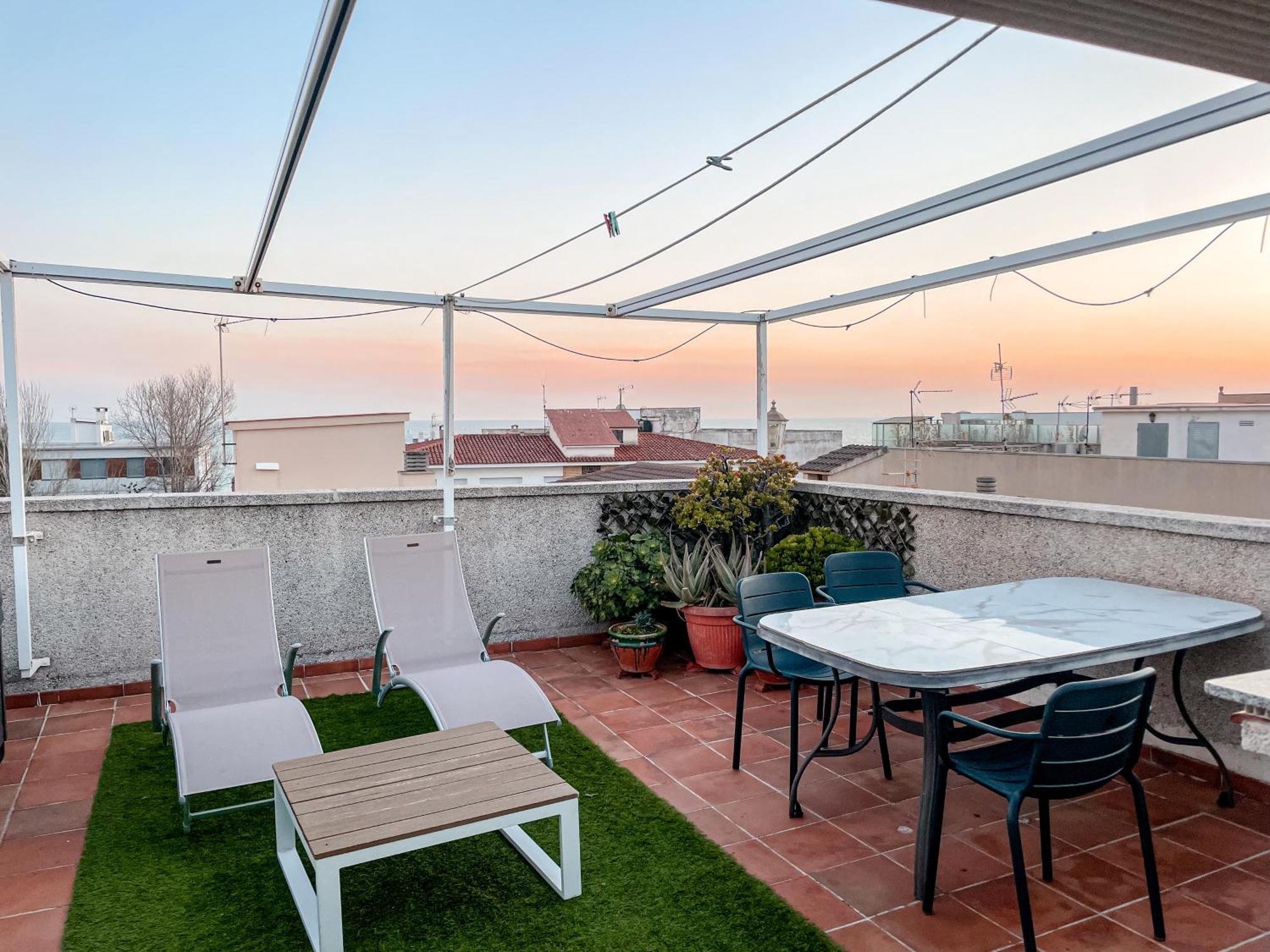 Open Sky, Apartamento Con Solarium Privado Y Barbacoa Apartment El Vendrell Bagian luar foto